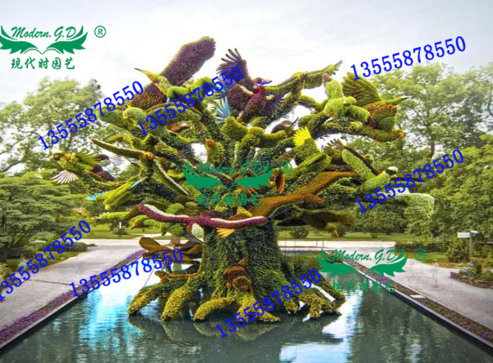 沈陽(yáng)五色草造型綠雕制作 沈陽(yáng)五色草造型綠雕制作